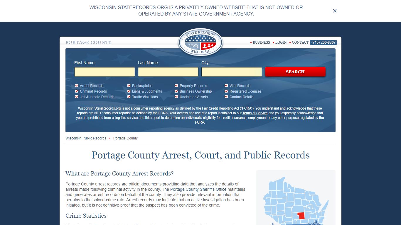 Portage County Arrest, Court, and Public Records